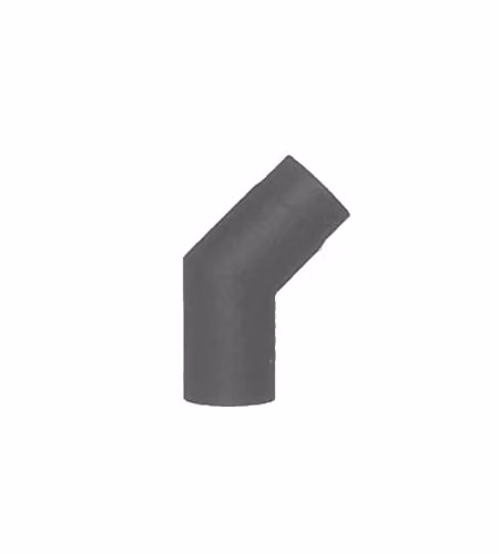 Gomito Acciaio 45° 8 cm Grigio 2Mm Pellet Ala