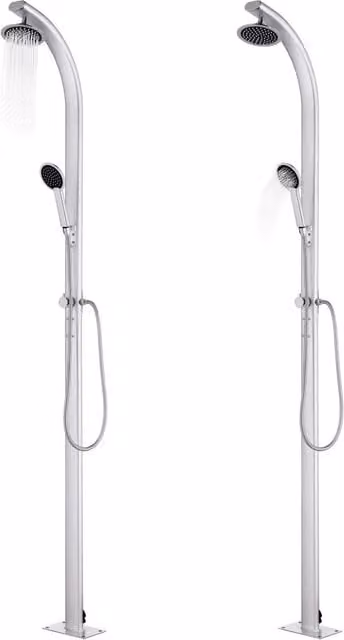 Doccia da Giardino 215 cm in Alluminio 315943