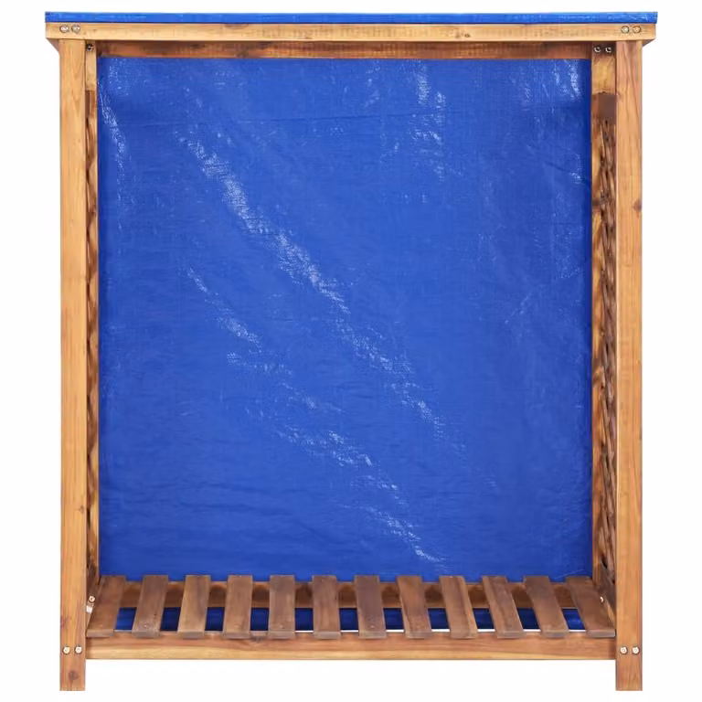 Rimessa per Legna da Ardere 105x38x115 cm in Massello di Acacia