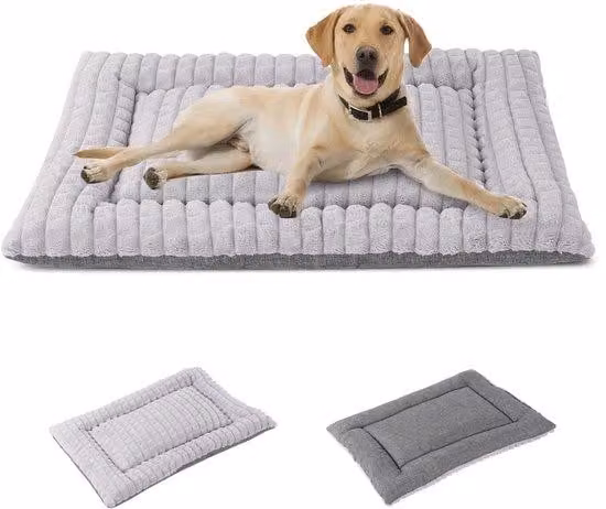 Tappetino assorbente per cani, ideale come coperta morbida e calda da viaggio; cuscino per cani e gatti di tutte le taglie; coperta di grandi dimensioni, taglia XXL (121 × 76 cm), colore grigio scuro.