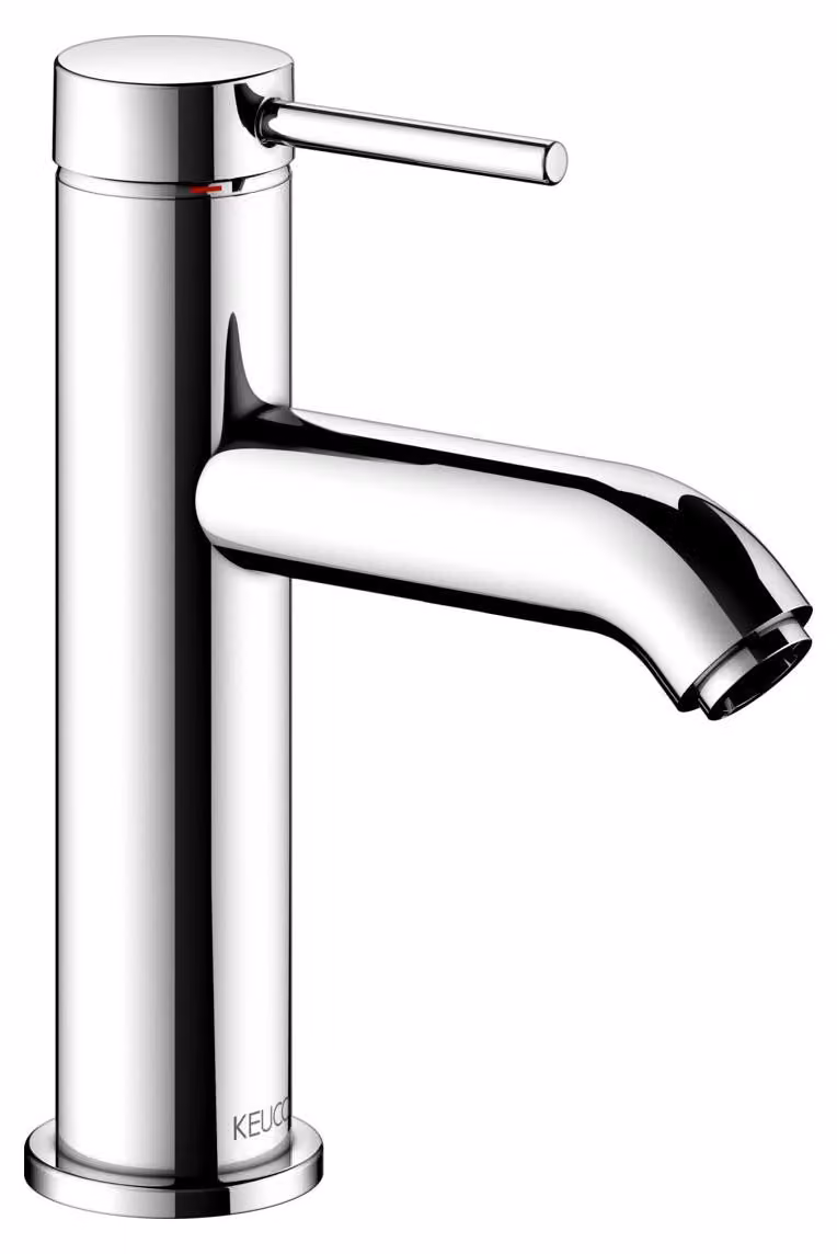 KEUCO IXMO Soft Mitigeur monocommandé pour lavabo 100, sans vidage à tirette, saillie 114mm, 59502012100, 59502012100