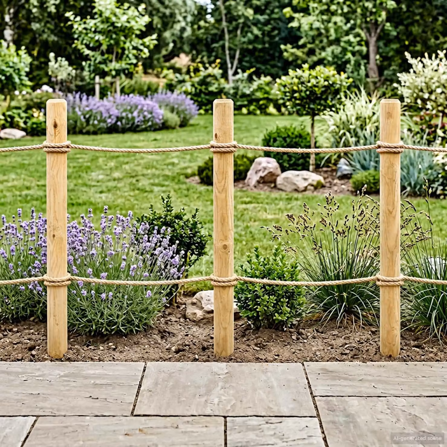 Set di 5 pali per recinzione vidaXL in legno massello di pino marrone, Altezza: 150 cm
