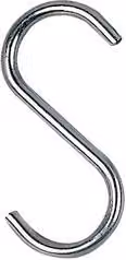 Set di 6 ganci a S in acciaio zincato Cobra colore argento 4x60mm