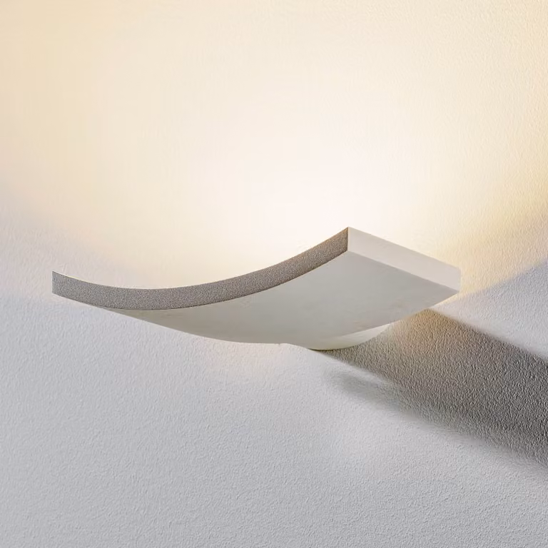 Artemide Applique da parete a LED Microsurf, Bianco / Opale, Soggiorno / Sala da pranzo, Alluminio, Design, Applique a LED
