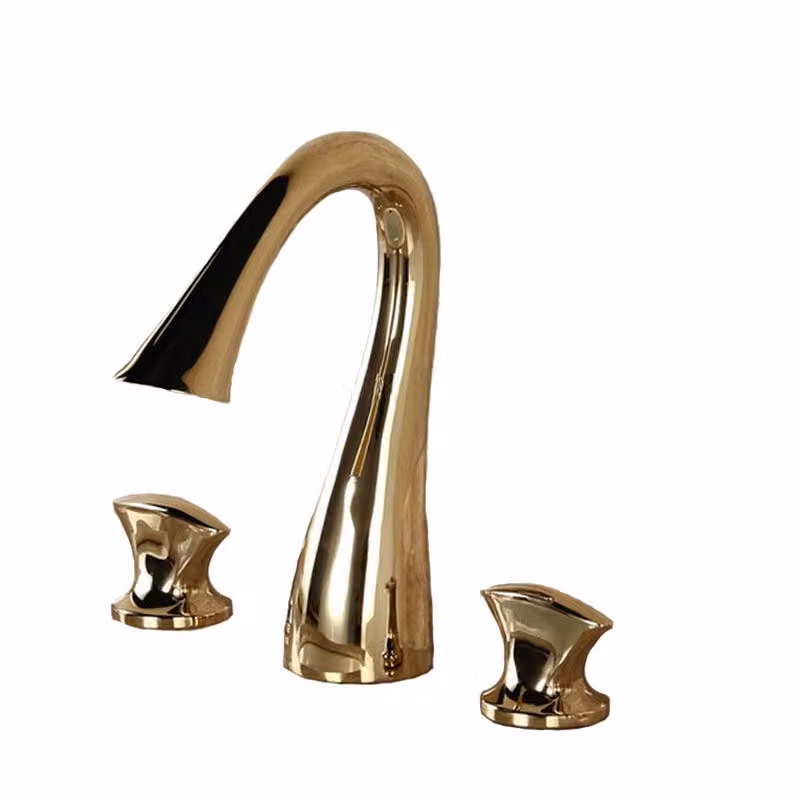 Miscelatore per lavabo LAUFERI GOLDINA, verticale Oro