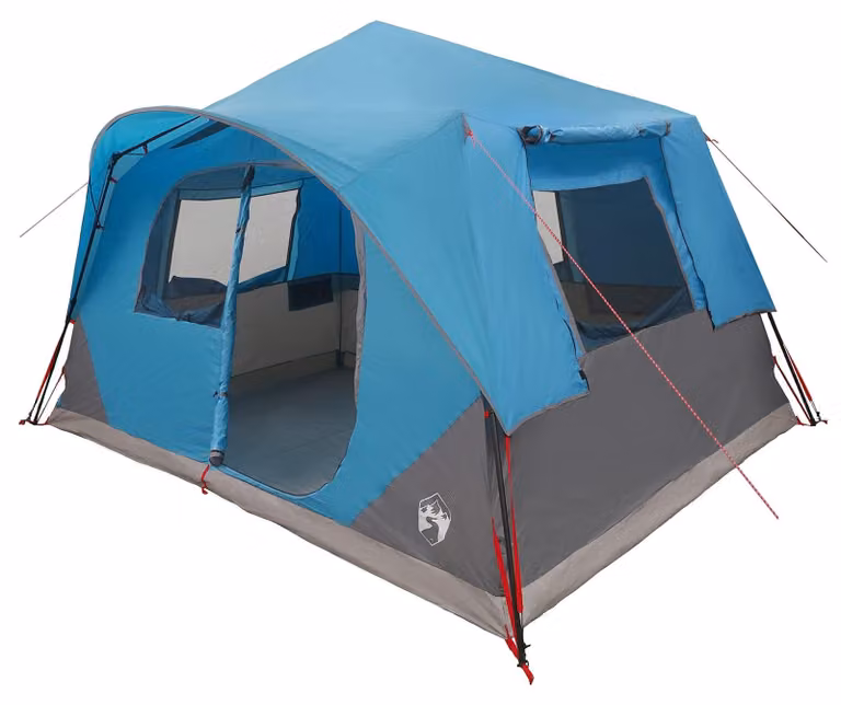 Tenda istantanea blu, dimensioni 365 x 380 x 200 cm, realizzata in poliestere e acciaio