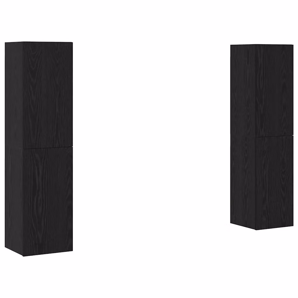 Set mobile TV moderno vidaXL in MDF nero per soggiorno, 4 pezzi – 2