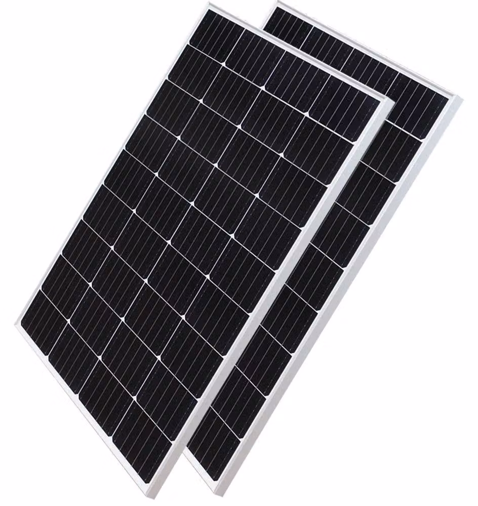 Pannello solare - Pannelli solari - Monocristallino - Set di 2 - 200W - Vet rigido - Impermeabile - Leggero