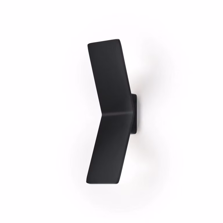 Knapstein Applique da parete a LED Ada, dimmerabile, Nero, Soggiorno / Sala da pranzo, Alluminio, Moderno, Applique a LED