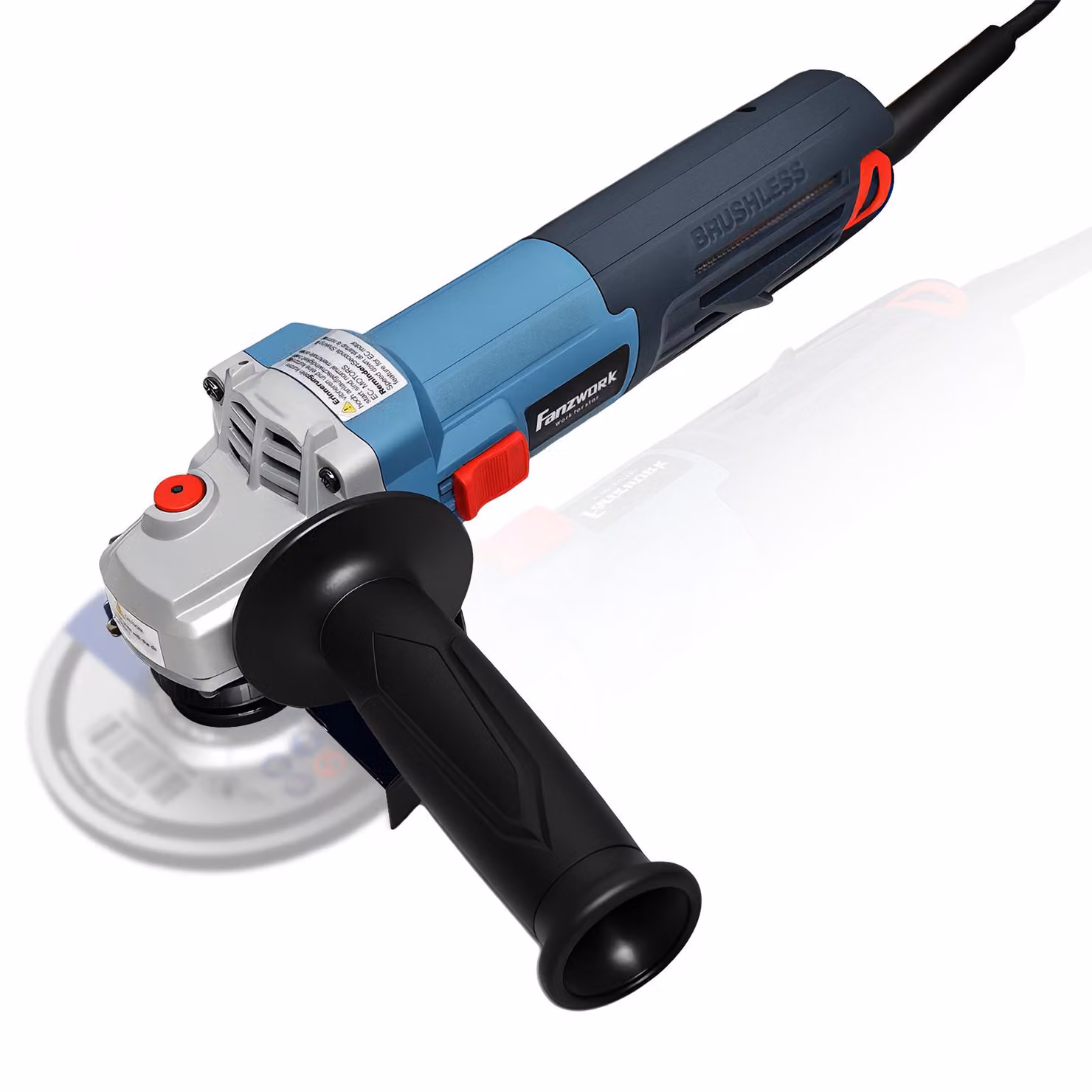 Smerigliatrice angolare con motore EC brushless 125 mm max. 1900 W 1,2 kg Leggera, velocità regolabile su 6 livelli
