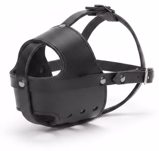 InAndOutdoorMatch - Cesto in pelle - XL - Nero - Per cani di grossa taglia