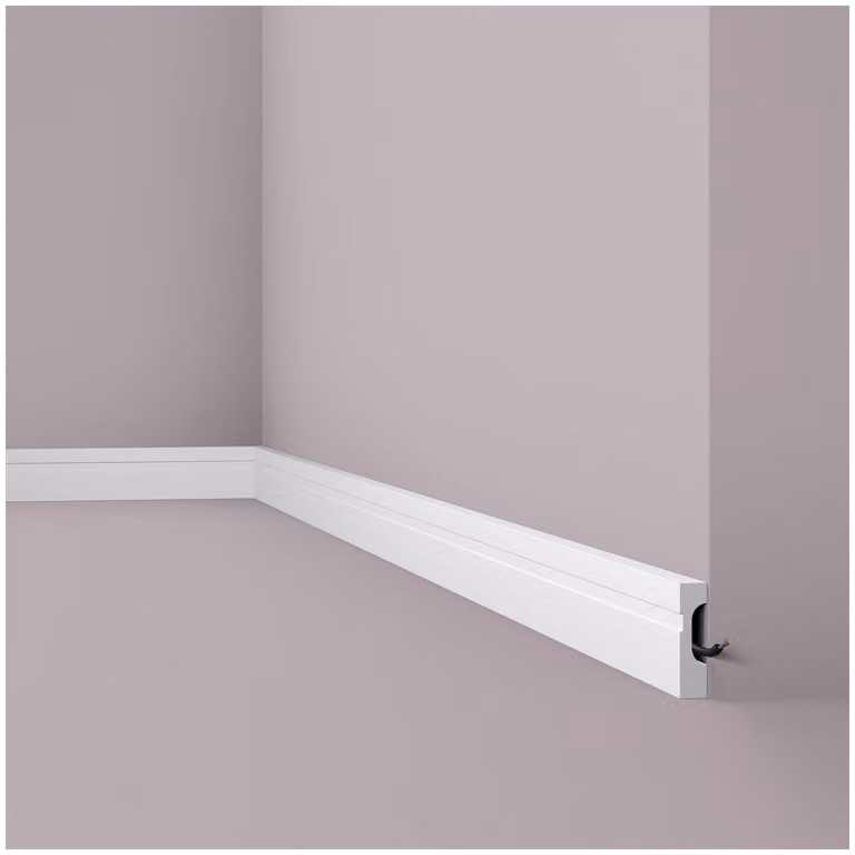Modanatura per pavimenti NMC FD7 WALLSTYL Noel Marquet Modanatura decorativa per bordi Modanatura decorativa classica colore bianco 2 m