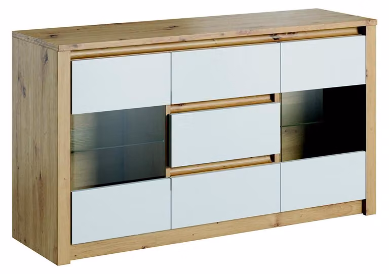 Wohnzimmer Regal Holz Luxus Möbel Designer Sideboard Anrichte Board Schrank