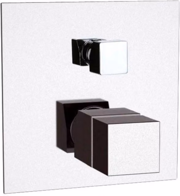 Rubinetto termostatico da incasso con deviatore per vasca-doccia - serie skyline thermo