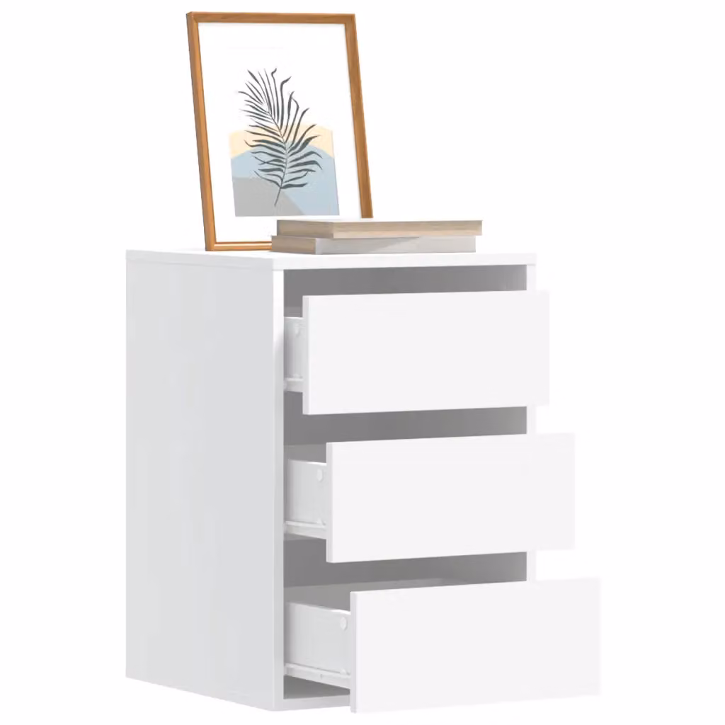 Cassettiera bianca vidaXL in legno multistrato da appendere al muro L 40 cm, P 41 cm, H 58 cm