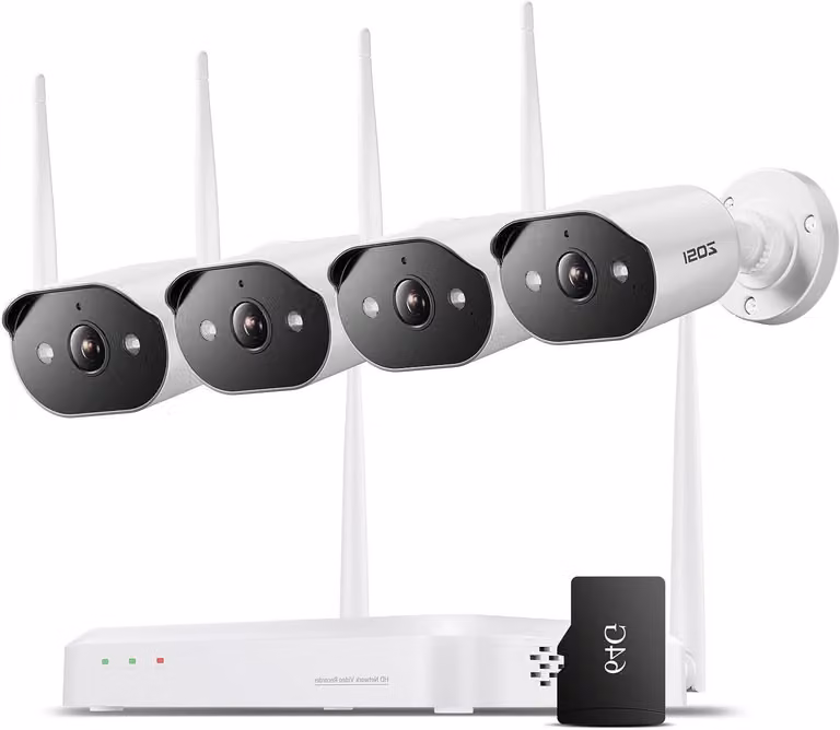 Kit di telecamere di sicurezza - Telecamera di sicurezza - Telecamera IP - Telecamera Wi-Fi - Telecamera a cupola - Risoluzione 2K, 3MP
