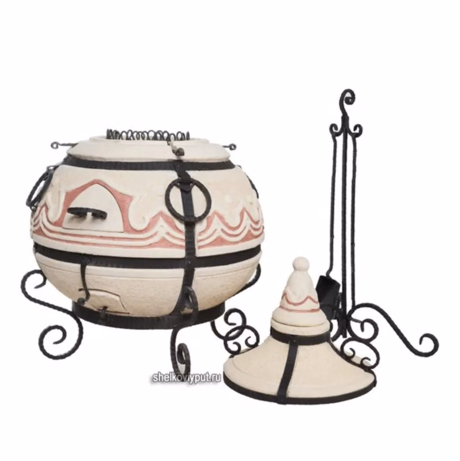 Tandoor Sarmat orientale con coperchio incernierato