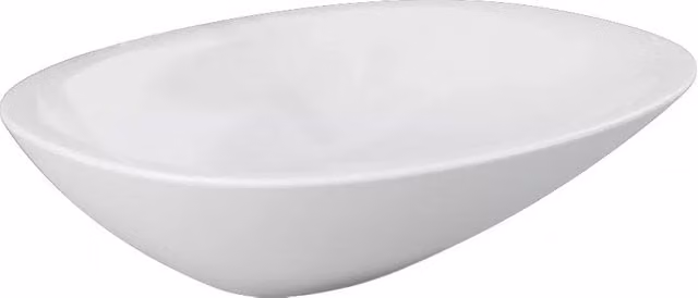 Lavabo d'appoggio Morning Rak Ceramics bianco in ceramica ovale L: 54 cm, P: 38 cm, H: 15 cm