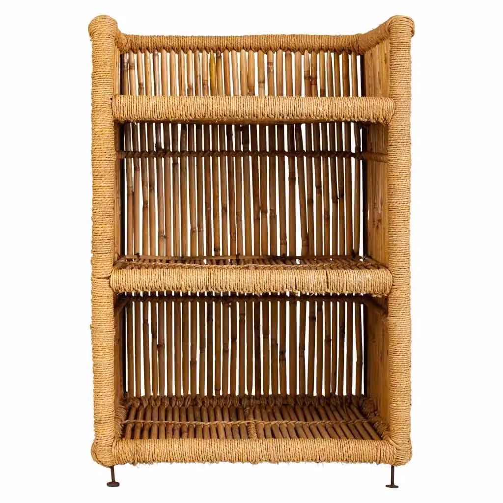 Scaffale in bambù WANDERLUST DECO per soggiorno e camera da letto L: 51 cm, P: 35 cm, H: 75 cm – 2