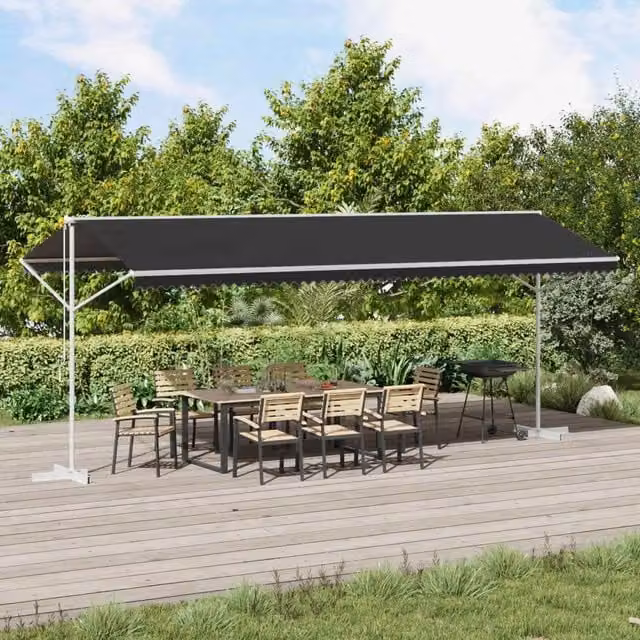 Tenda autoportante 6 x 3 m Poliestere Antracite 42033622