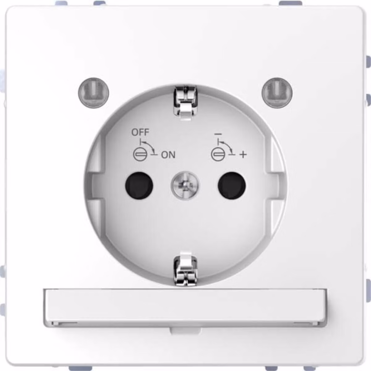 Merten MEG2304-6035 Presa di corrente con modulo di illuminazione LED + protezione tattile avanzata D-Life bianco loto