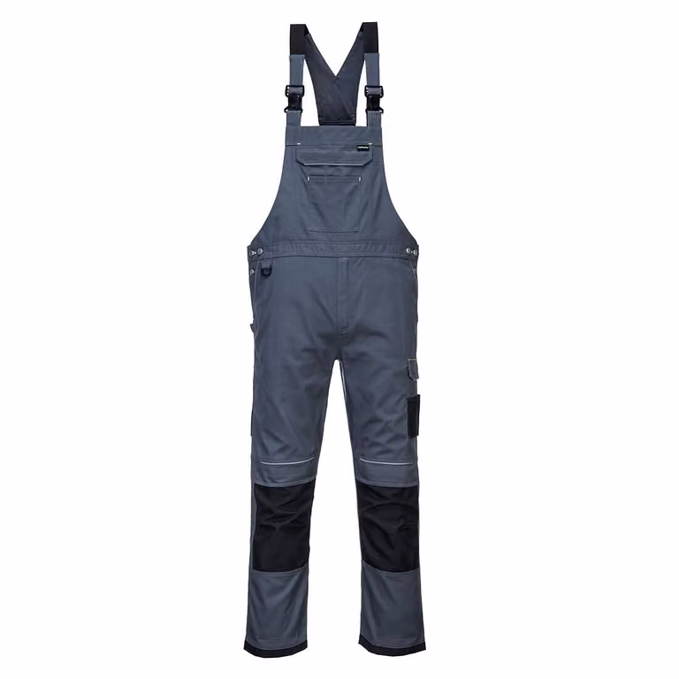 Portwest PW346 PW3 Salopette da lavoro Zoom Grigio/Nero Taglia XL
