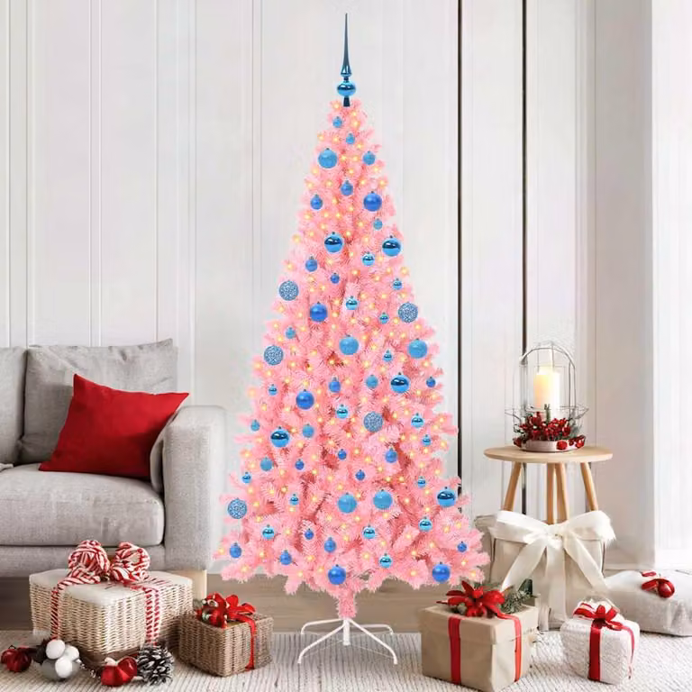 Maison Exclusive - Albero di Natale rosa, 180 cm, in PVC