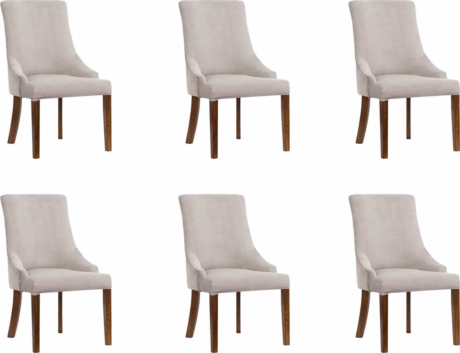 6x Designer Polster Stuhl Set Garnitur Stühle Komplett Lehn Sitz Lounge Club