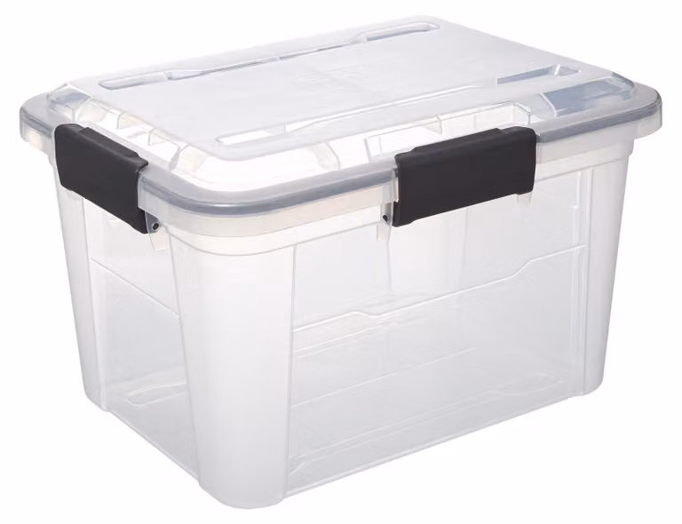 Cassetta di plastica con coperchio PROTECT, 18 L