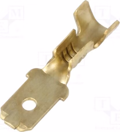 50 connettori a crimpare: piatti, larghezza 4,8 mm, sezione del cavo da 0,1 a 1 mm², spessore 0,5 mm, maschio, per cavi conformi alla norma ISO 2673.05.00.9