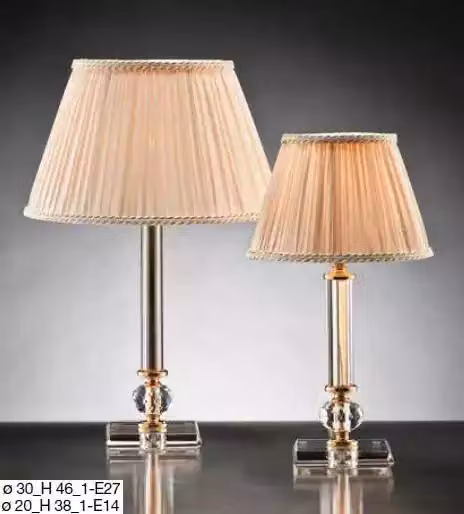 Klassische Kristall Stehlampe Schreibtisch Beleuchtung Luxus Möbel