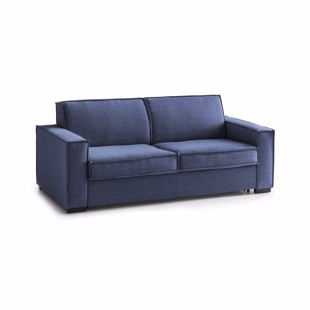 Divano a 2 posti Arki TALAMO ITALIA, modello moderno in tessuto blu con coperture rimovibili, L: 180 cm, P: 45 cm, H: 95 cm – 2
