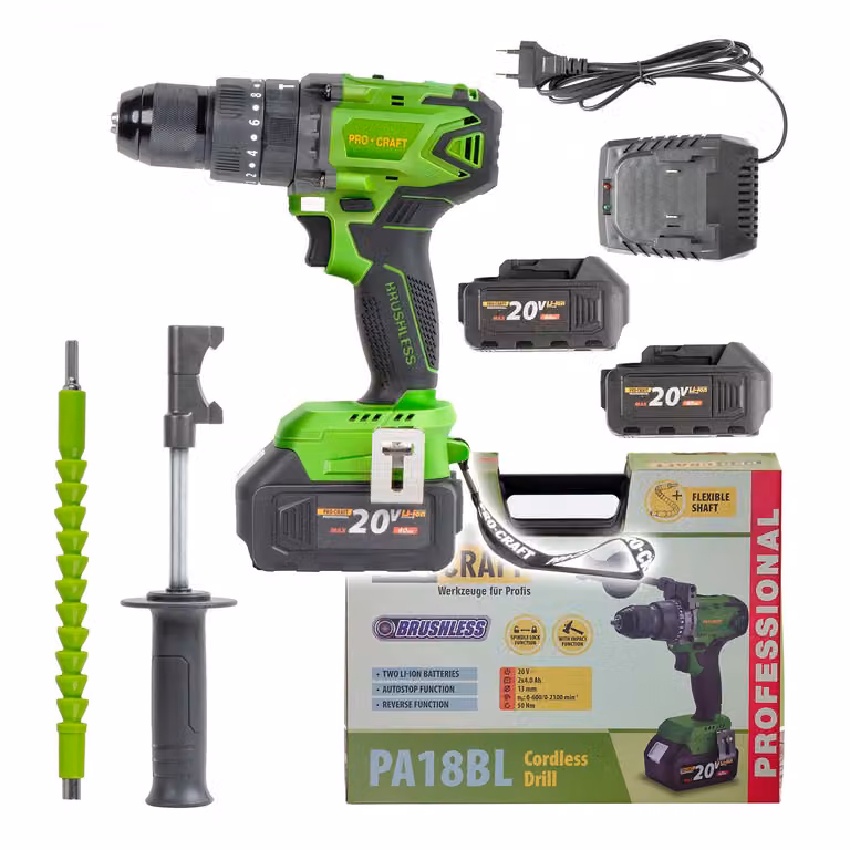 Avvitatore a batteria con avvitatore a percussione Procraft PA18BL