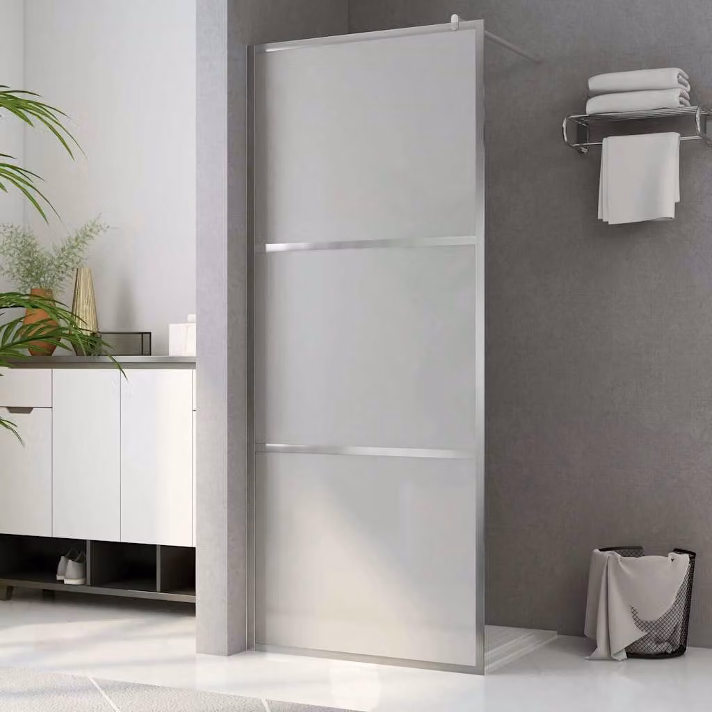 Parete per Doccia Walk-in vidaXL in Vetro Smerigliato, L: 100 cm, H: 195 cm – 1