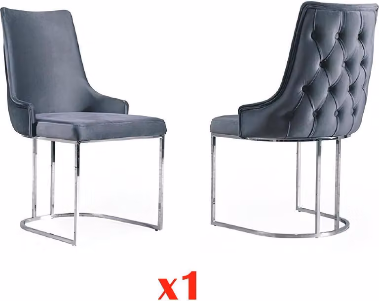 Esszimmer Lehnstuhl Polsterstuhl Stuhl ohne Armlehne Luxus Stühl Wohnzimmer