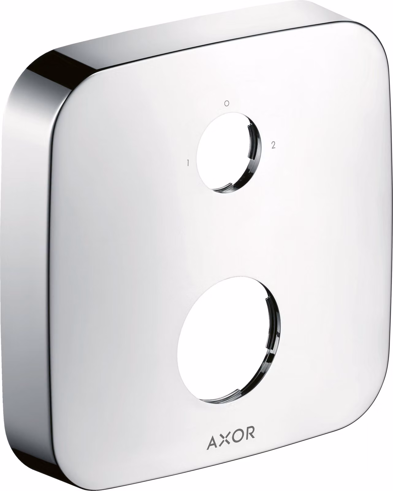 hansgrohe AXOR rosace de rallonge, softsquare, 2 trous, marquage 0-1-2, 14973000, 14973000