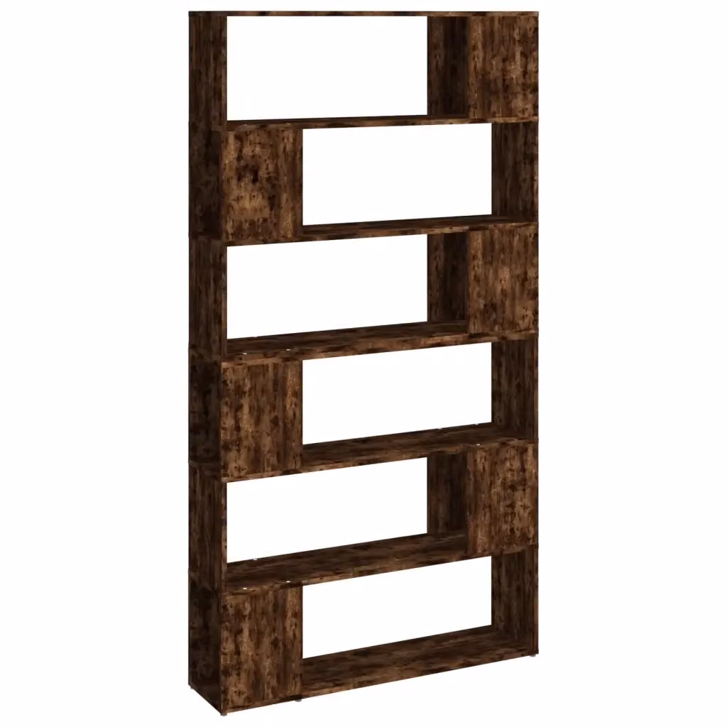 Libreria/Divisorio vidaXL in Rovere Fumo, L 100 cm x P 24 cm x H 188 cm – 2