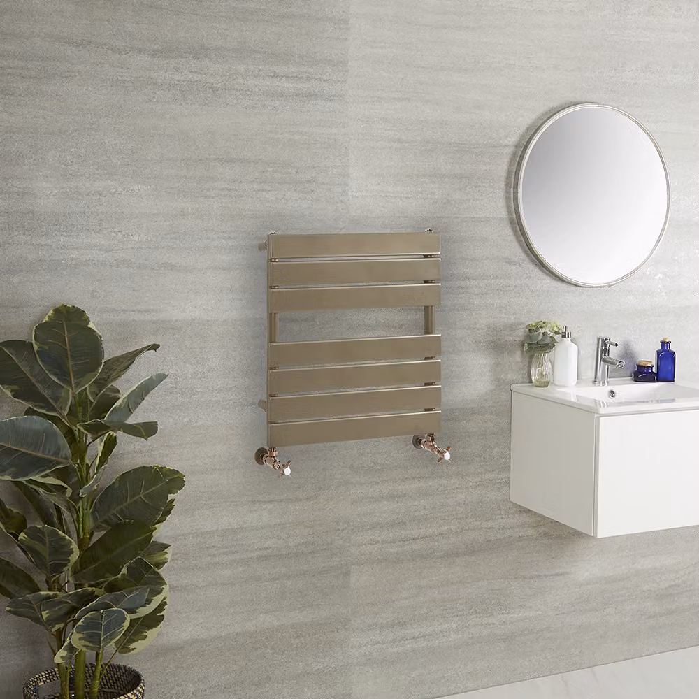 Scaldasalviette di Design - 600mm x 400mm - Bronzo Metallizzato - Lustro