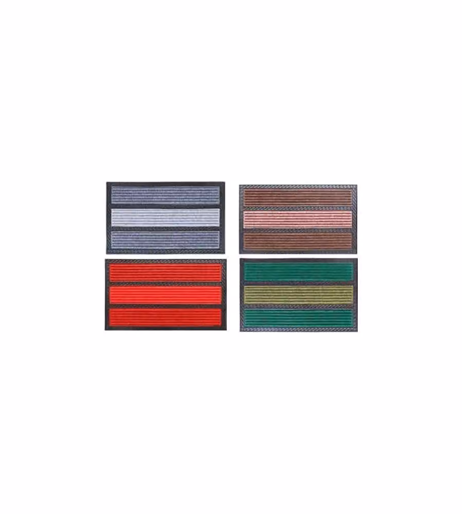 Velcoc Zerbino Loft Rettangolare 45x75 cm in Gomma e Poliestere