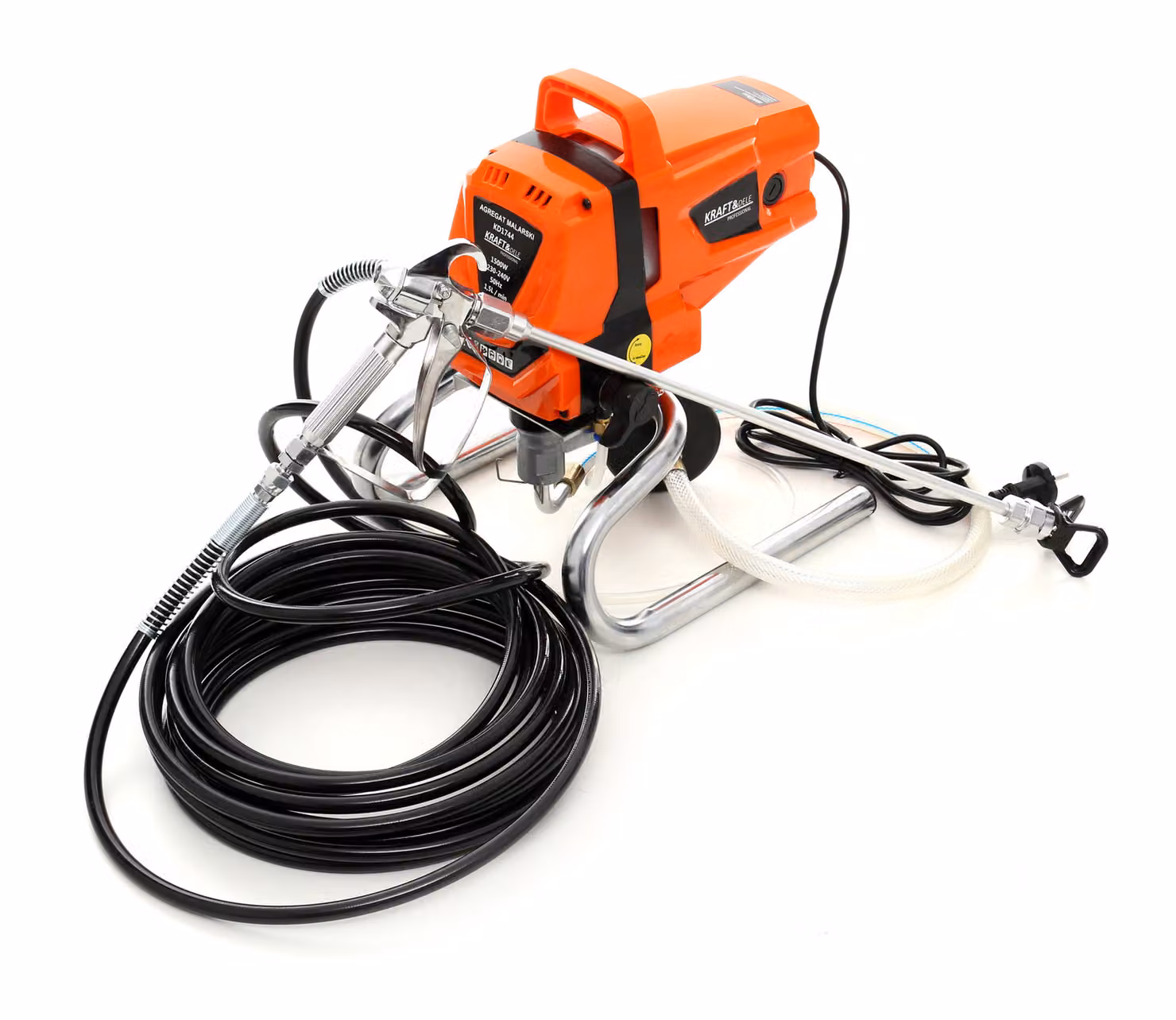 KRAFT&DELE | Sistema di verniciatura a spruzzo senza aria, accessori, 1500W, sistema di verniciatura con pistola a spruzzo