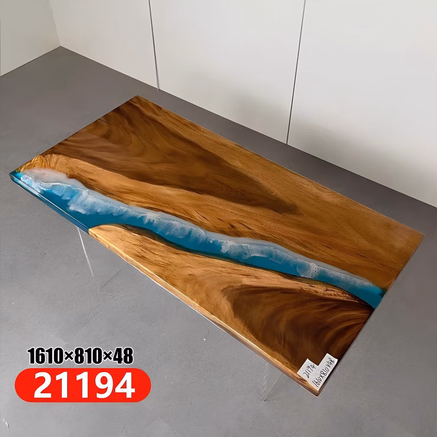Esstisch River Table Echtes Holz Massiv Epoxidharz Tische 161x81 Flusstisch