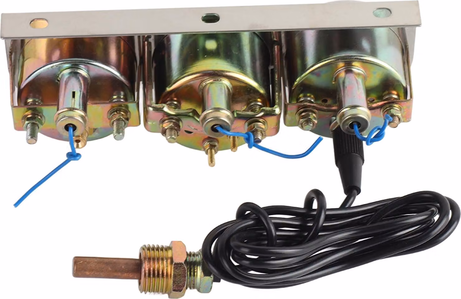 Kit di misurazione auto 3 in 1 52 mm/2 pollici temperatura acqua pressione olio manometro per 12 V
