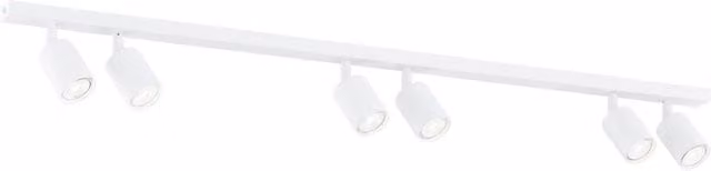 Plafoniera minimal Emibig FLASH bianca con 6xGU10, lunghezza 116 cm