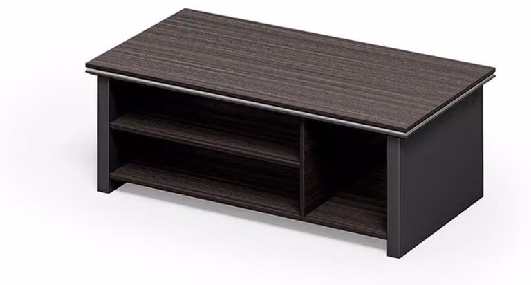 Tavolino in legno marrone di grande stile, arredamento da ufficio moderno, design elegante