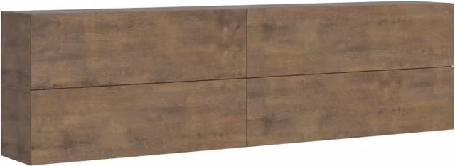 Composizione parete soggiorno moderna Itamoby A102 marrone L: 288 cm, H: 80 cm, P: 39,2 cm – 1