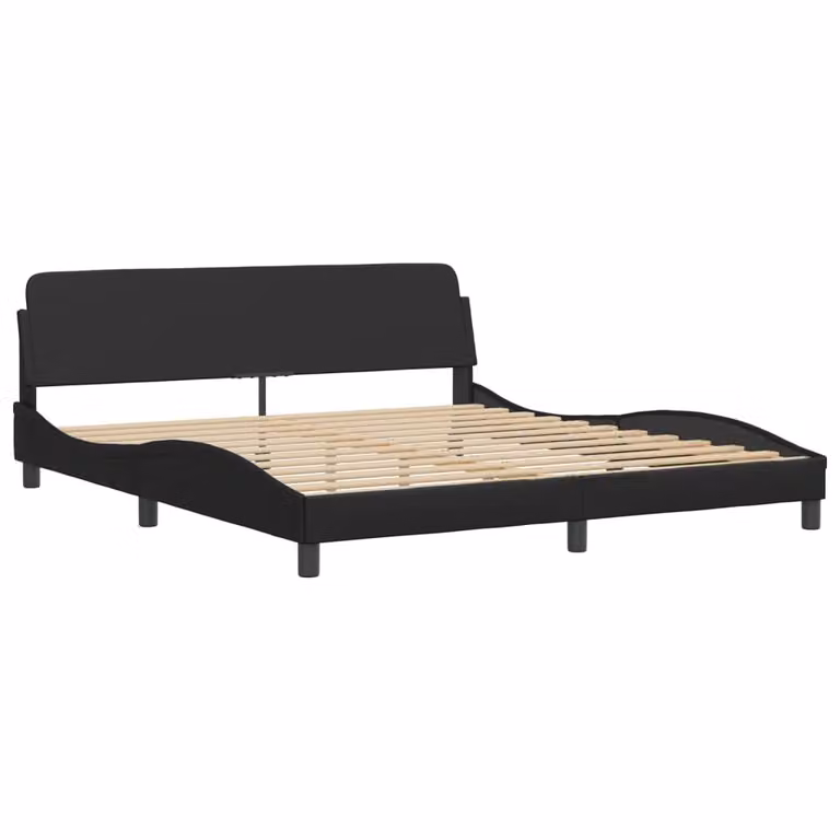 Giroletto Dover Nero 180x200 cm in Pelle finta