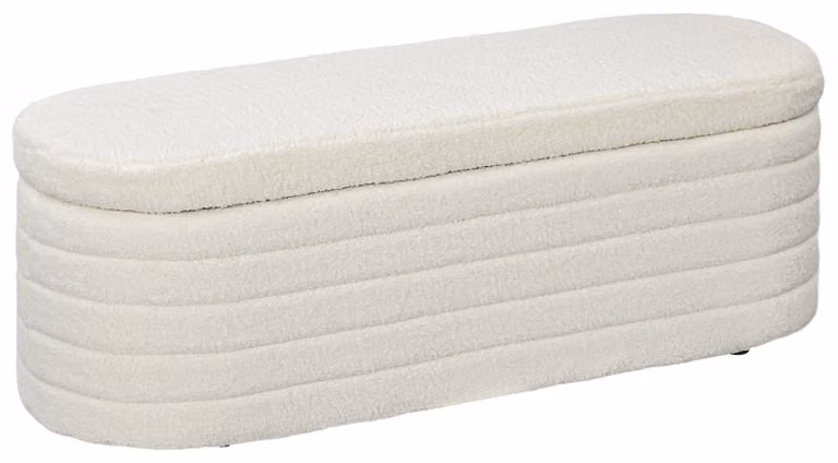 Divano letto - Divano contenitore - Angolo relax - Panca - Rivestimento in pile - Con spazio contenitivo nascosto