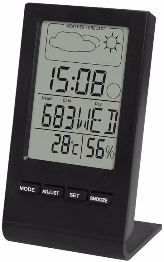 Misuratore di umidità e temperatura con display LCD