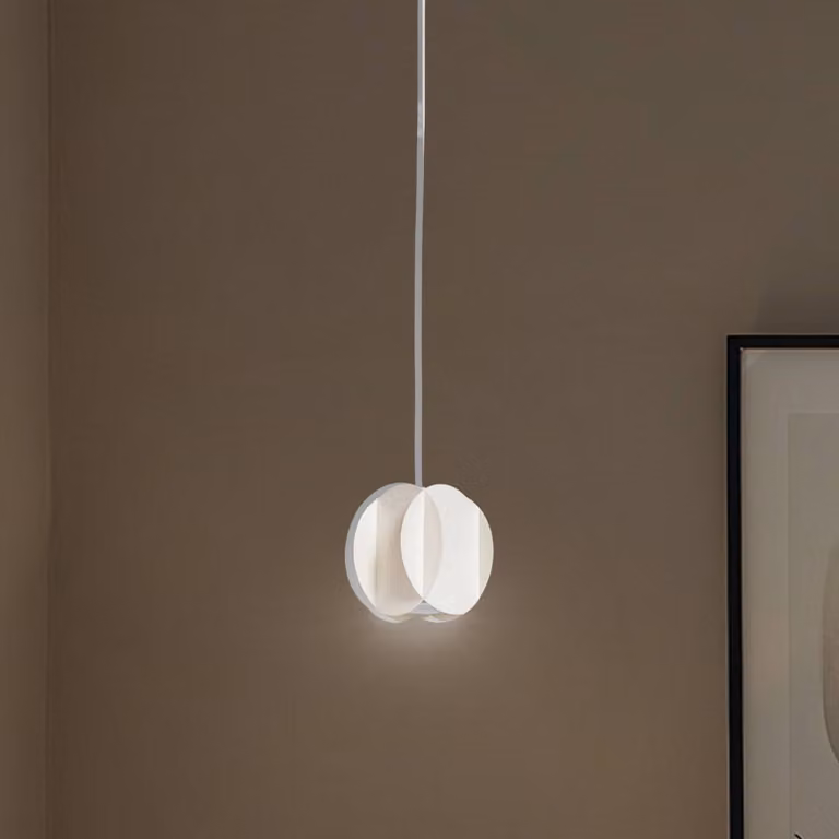 Lampada a sospensione GAMBIT HELAM, Crema / Ambra, Soggiorno / Sala da pranzo, Metallo, Moderno, Lampada a sospensione