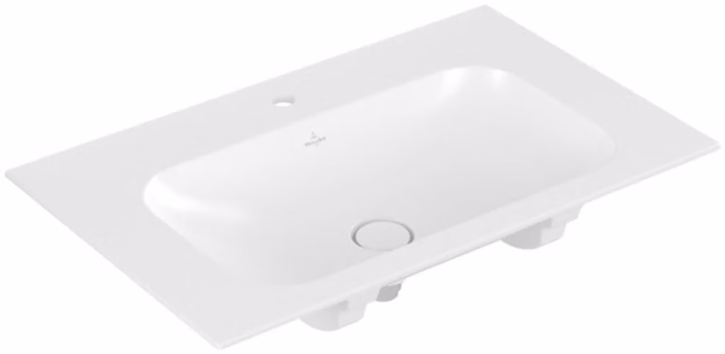 Villeroy & Boch Finion lavabo armoire, sans trop-plein, 1 trou pour robinet, 800x500mm, 416481RW, 416481RW